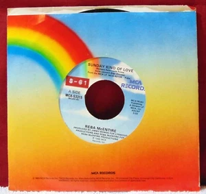 Reba McEntire – Sunday Kind Of Love -1988 MCA Records MCA-53315 7" 45 Single EX - Picture 1 of 5