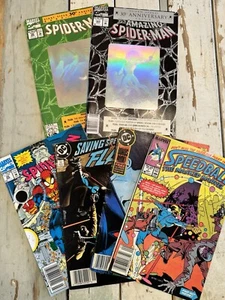 Lot (6) Comics MARVEL/DC Ungraded Various Cond 87 Justice League 88 Speedball - Picture 1 of 20