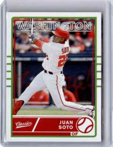 2020 Panini Chronicles Classics Juan Soto Baseball Card Washington Nationals #24