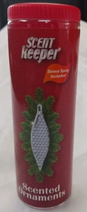 SCENT KEEPER 2 SCENTED CHRISTMAS ORNAMENTS WITH HOOKS BONUS SPRAY 1/2 OZ - Picture 1 of 8