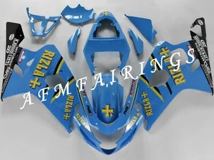 Blue Rizla ABS Injection Mold Bodywork Fairing Kit for GSXR600 GSXR750 2004 2005 - Picture 1 of 7