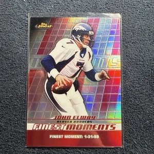 2008 Topps Finest #FM-JE John Elway Moments Refractor Broncos - Imagen 1 de 2