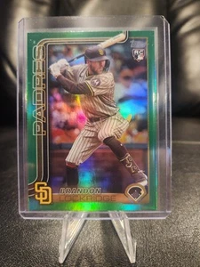 2025 Topps Series 2 #568 Brandon Lockridge Green Refractor /99 (RC) - Picture 1 of 2