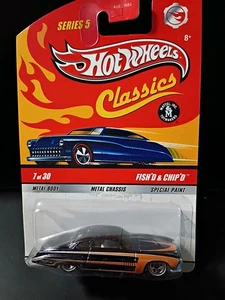 Hot Wheels Classics Serie 5 Fish'D & Chip'D (7 di 30) Nero - Foto 1 di 2