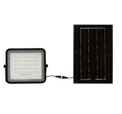 Kit pannello solare con proiettore V-tac  luce naturale  4000K 3metri di cavo ba - Immagine 1 di 4