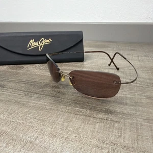 Gafas de sol deportivas Maui Jim titanio SOLO MARCOS con estuche MJ-503-23 marrón - Imagen 1 de 10