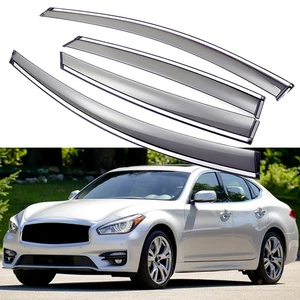 Side Window Deflectors Rain Guards Vent Visors for INFINITI Q70 Sedan 2014-2019 - Picture 1 of 7