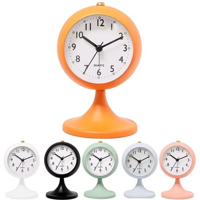 Metal Paint Frosted Shell 4 5 Inch Alarm Clock Designed for Stability and Style - Image 1 of 4