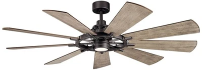 Ventilador de techo LED de hierro yunque Kichler Gentry 65" Foto 1 de 2