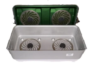 Aesculap Sterilization Tray SterilContainer w Green Lid, Plate JN442 JK487 JK100 - Picture 1 of 8