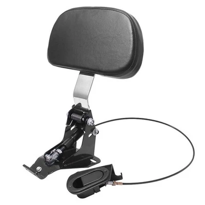 Adjustable Driver Backrest + Mounting Kit For Harley Touring Electra Glide 09-21 Foto 1 de 4