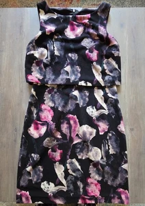 Ivanka Trump Dress Floral Layered Lined Sleeveless Approx Size 6 - Picture 1 of 11