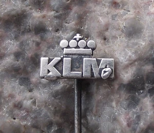 Distintivo spilla aereo KLM Royal Dutch Airlines Holland logo corona compagnia aerea - Foto 1 di 3