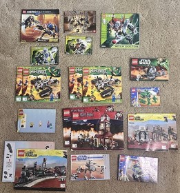 LEGO Illustrated Instruction Manuals Lot Hero Factory Ninjago Star Wars and more