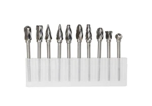 1/8 inch Carbide Burr Set - 10pcs Aluma Cut Carbide Rotary Burrs for Aluminum... - Picture 1 of 4