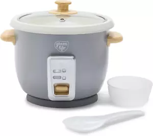 6-Cup Rice Cooker Steamer, Removable Ceramic Nonstick Pot, - Picture 1 of 12