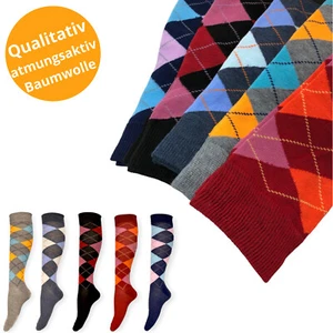 6 Paar Kniestrümpfe Socken Damen Mädchen Damensocken Reitsocken Reitstrümpfe - Bild 1 von 8