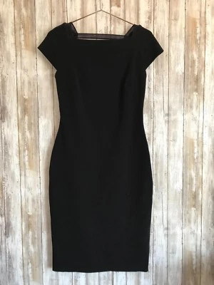 Vestido CHARLES CHANG LIMA Negro Espalda Malla Recorte Midi Texturizado 10 M Mediano Foto 1 de 4