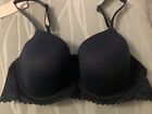 M&S Navy Sumptuously Soft Full Cup Bra. 42A.