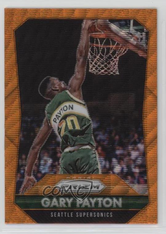 2015-16 Panini Prizm Orange Wave Prizm Gary Payton #285 HOF