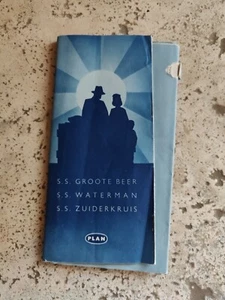 SS Groote Beer, Waterman, Zuiderkruis Vintage pictorial brochure deck plans - Picture 1 of 7