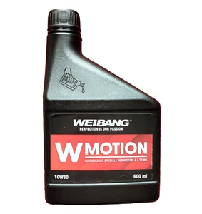 OLIO MOTORE 10W30 LUBRIFICANTE SPECIALE PER MOTORI a 4 TEMPI WEIBANG 600 ML - Foto 1 di 2
