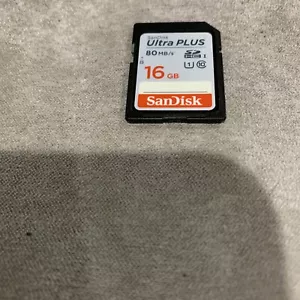 SanDisk Ultra - SDHC UHS-I Card 16GB With Speeds Up To 80/Mb/s - Picture 1 of 1