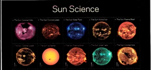 SUN SCIENCE US SCOTT 5598-5607 SOLAR PHASES OF ENERGY FOREVER STAMP HEADER BLOCK - Picture 1 of 3