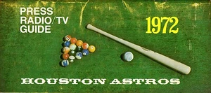 1972 baseball media guide Houston Astros Cesar Cedeno J.R. Richard Lee May FAIR - Picture 1 of 7