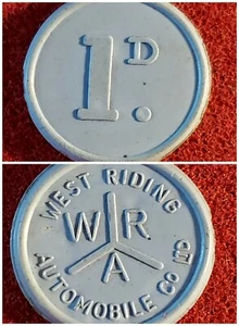 Wakefield England Transit Token 800BB 1D Lot BR28 West Riding Automobile Club - Bild 1 von 4