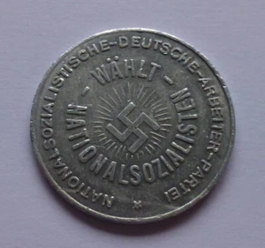 Very rare Nazi NSDAP election token - Nationalsozialisten - Picture 1 of 4