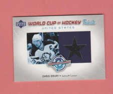 Chris Drury, Buffalo Sabres  2004 UD World Cup of Hockey jersey card #WC-CD