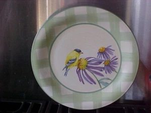 LENOX SUMMER GREETING  GOLDEN FINCH PLATE  - Picture 1 of 5