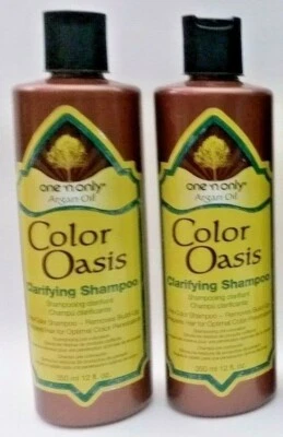 3 X One 'N Only Argan Oil Color Oasis Clarifying Shampoo Removes Build New FreeS - Image 1 of 4