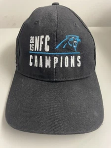 CAROLINA PANTHERS 2015 NFC SOUTH DIVISION CHAMPIONS ADULT SIZE Fan Favorite Hat - Picture 1 of 2