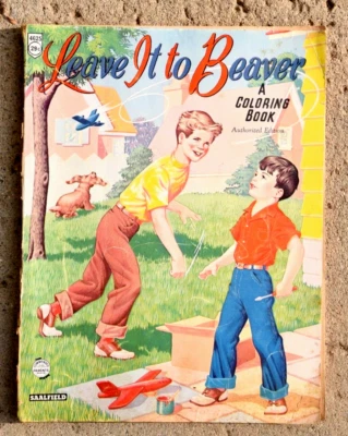 Vintage Leave It To Beaver Coloring Book 1958 Foto 1 de 3