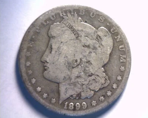 1899-O MORGAN SILVER DOLLAR GOOD G NICE ORIGINAL COIN FROM BOBS COINS FAST SHIP - Picture 1 of 2