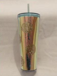 Starbucks 2020 Christmas Holiday GLITTER DOTS Ornament Cold Cup: Tumbler - NEW - Picture 1 of 3