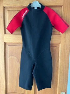 Tribord Kinder blau & rot Shortie Neoprenanzug - Alter 11-12 - Bild 1 von 4