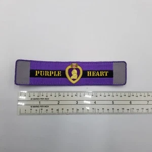 Purple Heart Patch Hook Loop Back Military Morale Tactical - Picture 1 of 2
