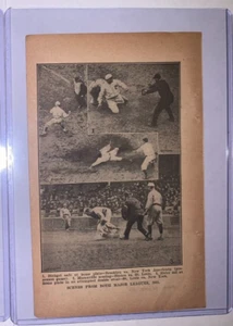 1917 Spalding GEORGE SISLER ST. LOUIS BROWNS Rookie anno foto azione 5"x7" - Foto 1 di 2
