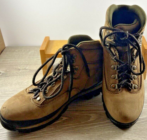 Stivali da escursionista vintage anni '90 da donna Timberland Lea tan US taglia 8 in scatola originale