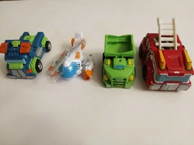 Transformers Rescue Bots 4 Figure lot - Hoist Blades Heatwave Boulder - Image 1 of 4