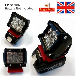 Luz de trabajo compatible con Makita antorcha de alto brillo inundación 4 pulgadas litio LED COB - Imagen 1 de 8