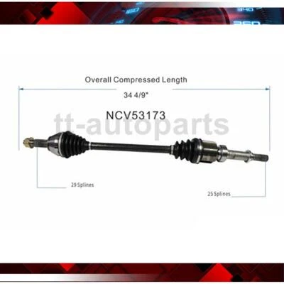 For 2011 2012 2013 Nissan Leaf GSP CV Axle Assembly Front Right Passenger - Imagem 1 de 3