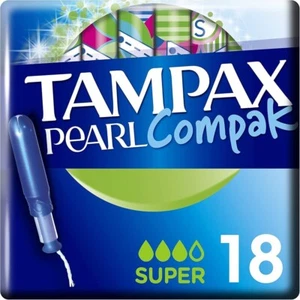 3 x Tampax Pearl Compak mäßiger bis starker Fluss 54 Tampons 18x3 super saugfähig - Bild 1 von 3