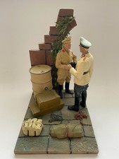 Hand painted resin 1/16 scale WWII Rommel and Officer Africa Korps Diorama