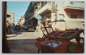 Postcard Typical Street Scene San Juan Puerto Rico Cars - Picture 1 of 4