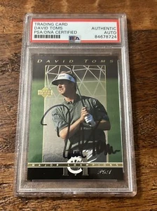 David Toms Signed Upper Deck Card Psa Dna Coa Slabbed Autographed PGA Golf - Picture 1 of 2