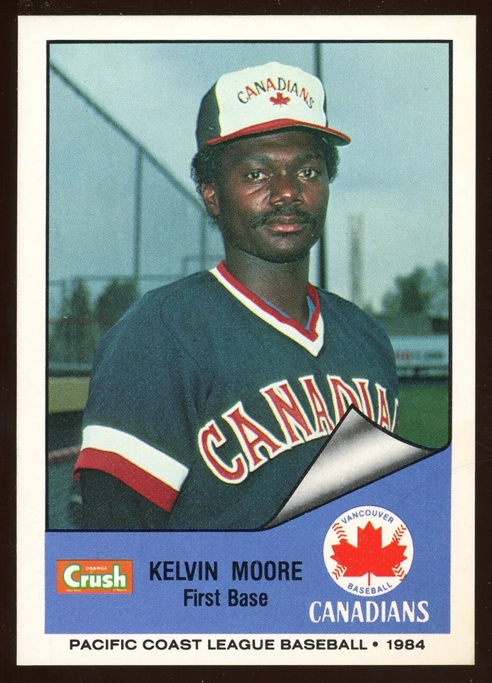 1984 Cramer Sports Vancouver Canadians KELVIN MOORE RC BREWERS ATHLETICS A'S - Image 1 of 1
